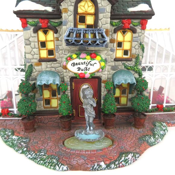 Holiday Time Beautiful Bulbs Porcelain Lighted Village Collectibles House 2004 - Picture 2 of 16